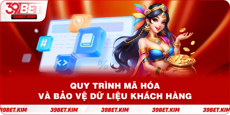 Biểu đồ minh họa quy trình mã hóa và bảo vệ dữ liệu khách hàng.